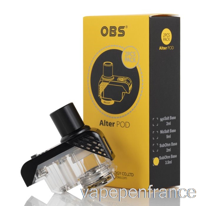 Obs Modifier Les Dosettes De Remplacement Stylo Vape à Dosettes Rechargeable De 3,5 Ml